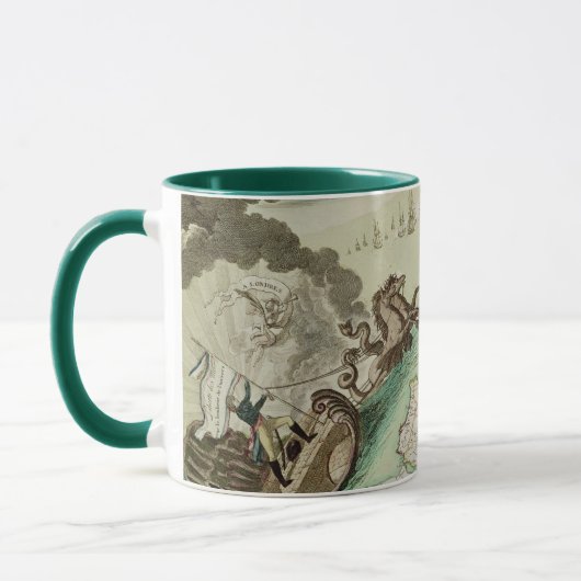 Mug Carte d'attaque navale sur l'Angleterre par (Gauche)