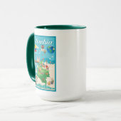 Mug Carte de bande dessinée de la Colombie (Devant gauche)