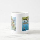 Mug Carte de bande dessinée de la Floride (Centre)