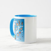 Mug Carte de bande dessinée d'enfants du Japon (Devant gauche)