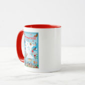 Mug Carte de bande dessinée du Minnesota (Devant gauche)