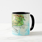 Mug Carte de Barcelone, Espagne (Devant droit)