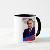 Mug Carte de baseball de Lyndon B. Johnson (Devant droit)