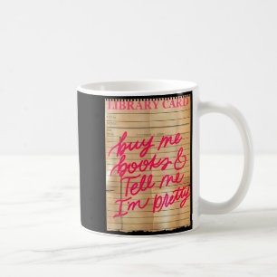 Mug Carte de bibliothèque achète des livres et dit ros