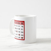 Mug carte de bingo-test (Devant gauche)