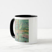 Mug Carte de Calais, de Malte, de Rhodes, et de (Devant gauche)