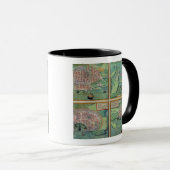 Mug Carte de Calais, de Malte, de Rhodes, et de (Devant droit)