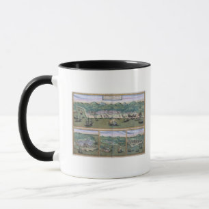 Mug Carte de Calicut, de "Civitates Orbis Terrarum"