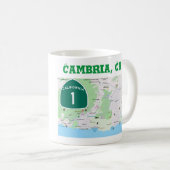 Mug Carte de Cambria (Devant droit)