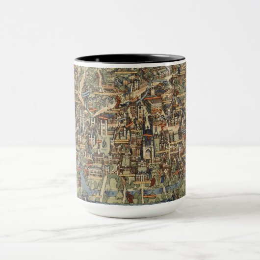 Mug Carte de Cambridge, Angleterre (Centre)