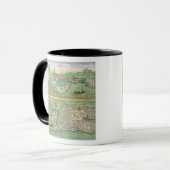Mug Carte de Candia et de Corfou, de 'Civitates Orbis (Devant gauche)