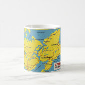 Mug Carte de Cape Ann Massachusetts (Centre)