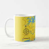 Mug Carte de Cape Ann Massachusetts (Gauche)