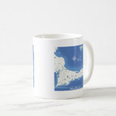 Mug Carte de Cape Cod (Devant droit)