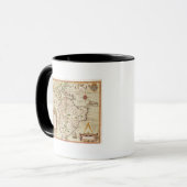 Mug Carte de central et de l'Amérique du Sud (Devant gauche)