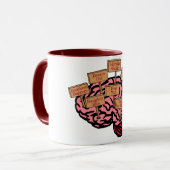Mug Carte de cerveau (Devant gauche)