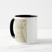 Mug Carte De Chicago (Devant gauche)