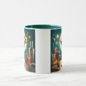 Mug Carte de circuit futuriste atomique Martini (Centre)