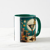 Mug Carte de circuit futuriste atomique Martini (Devant droit)