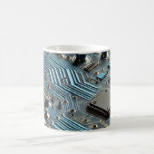 Mug Carte de circuit imprimé bleue (Centre)