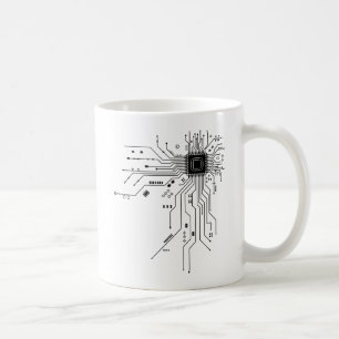 Mug Carte de circuit imprimé d'ordinateur électronique