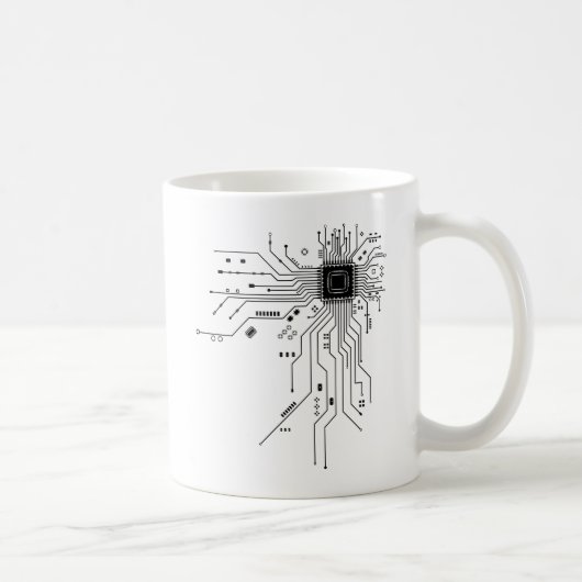 Mug Carte de circuit imprimé d'ordinateur électronique (Droite)