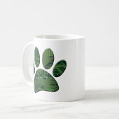 Mug Carte de circuit Pawprint Dog (Devant gauche)