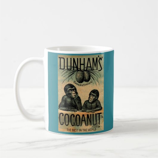 Mug Carte de commerce victorienne : Cocoanut de Dunham (Gauche)