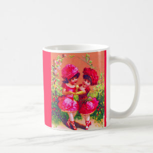 Mug Carte de commerce victorienne petits danseurs en r
