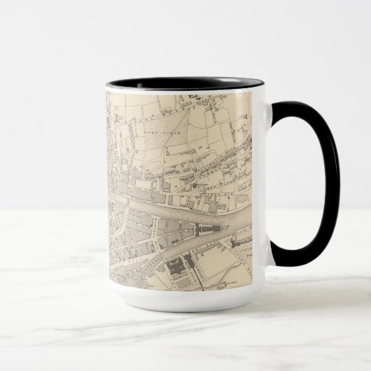 Mug Carte de Cork, Irlande (Droite)