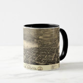 Mug Carte de cru du Lac Léman (Devant droit)