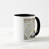 Mug Carte de Cumberland, du 'anglais de Moule (Devant droit)