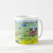Mug Carte de Dallas Fort Worth (Devant droit)