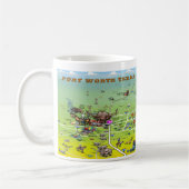 Mug Carte de Dallas Fort Worth (Gauche)