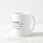 Mug Carte de définition de demoiselle d'honneur – Drôl (Devant droit)