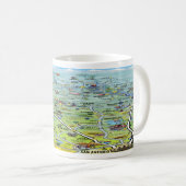 Mug Carte de dessin de pays TX Hill (Devant droit)