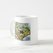 Mug Carte de dessin de Round Rock Texas (Devant gauche)