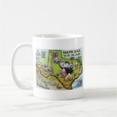 Mug Carte de dessin de Round Rock Texas (Gauche)