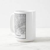 Mug Carte de Détroit (Devant gauche)