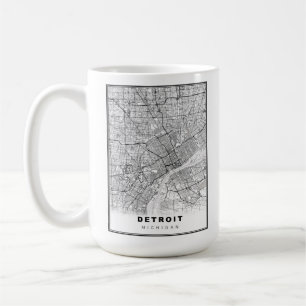 Mug Carte de Détroit