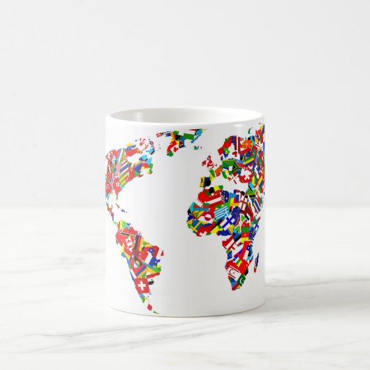 Mug Carte de drapeau (Centre)