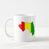 Mug Carte de drapeau de Guinée (Gauche)