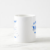Mug Carte de drapeau de la Grèce (Centre)