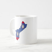Mug Carte de drapeau de la Guam (Devant gauche)