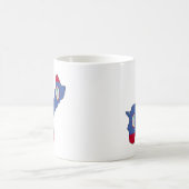 Mug Carte de drapeau de la Guam (Centre)