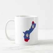 Mug Carte de drapeau de la Guam (Gauche)
