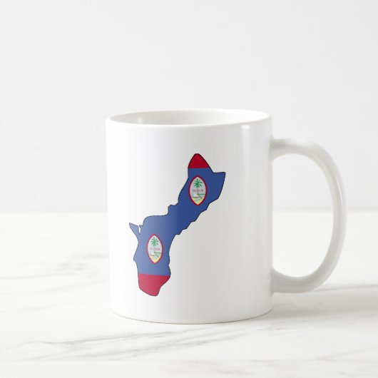 Mug Carte de drapeau de la Guam (Droite)