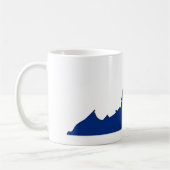 Mug Carte de drapeau de la Virginie (Gauche)