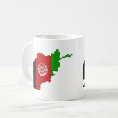 Mug Carte de drapeau de l'Afghanistan (Devant gauche)
