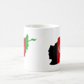 Mug Carte de drapeau de l'Afghanistan (Centre)